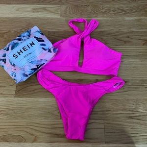 NWT SHEIN bikini in pink